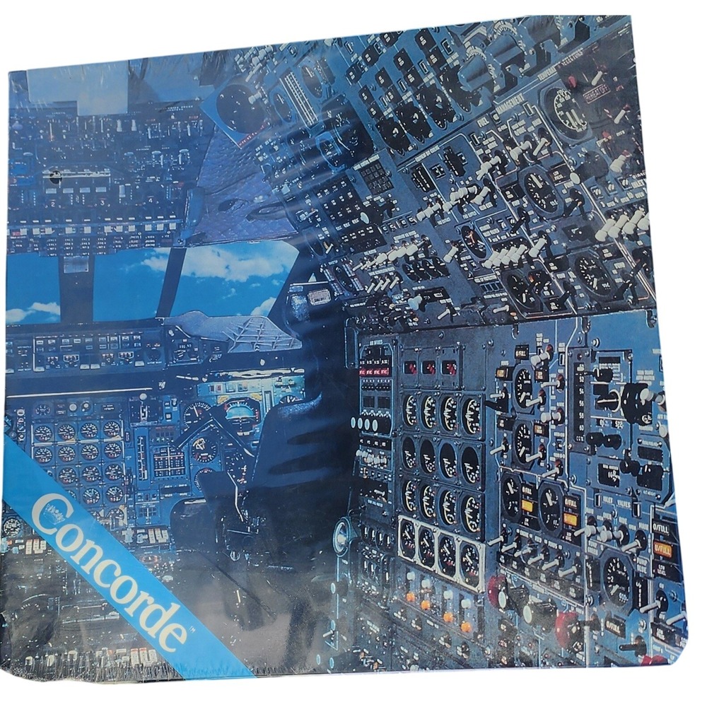 VTG 1980's Concorde Cockpit Jigsaw Puzzle Nordevco 600 Piece Airplane Aircraft